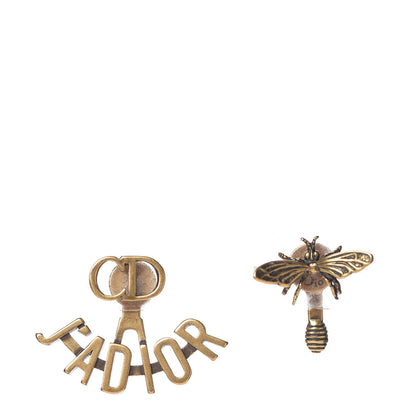 Christian Dior Metal J'Adior Earrings Aged Gold 1 of 6