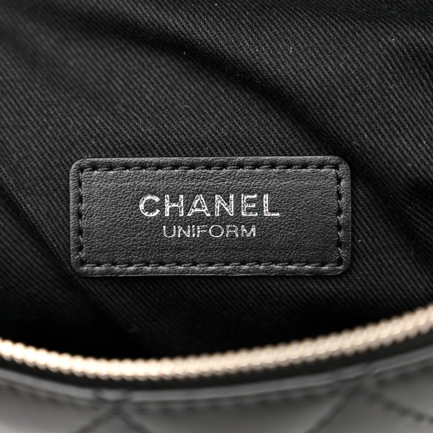 Chanel Calfskin Quilted Waist Belt Bag Black 6 of 10
