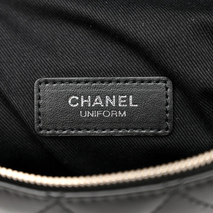 Chanel Calfskin Quilted Waist Belt Bag Black 6 of 10