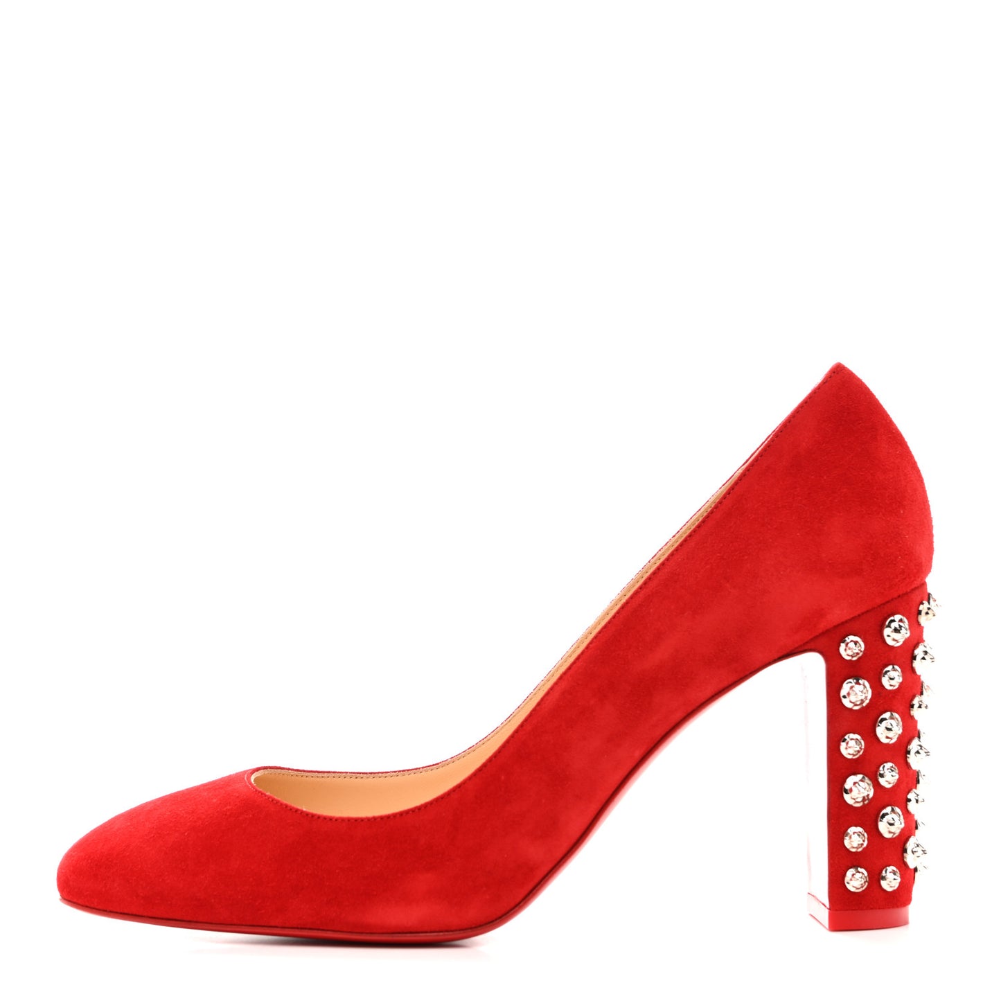Veau Velours Donna Stud Spikes 85 Pumps 41 Loubi