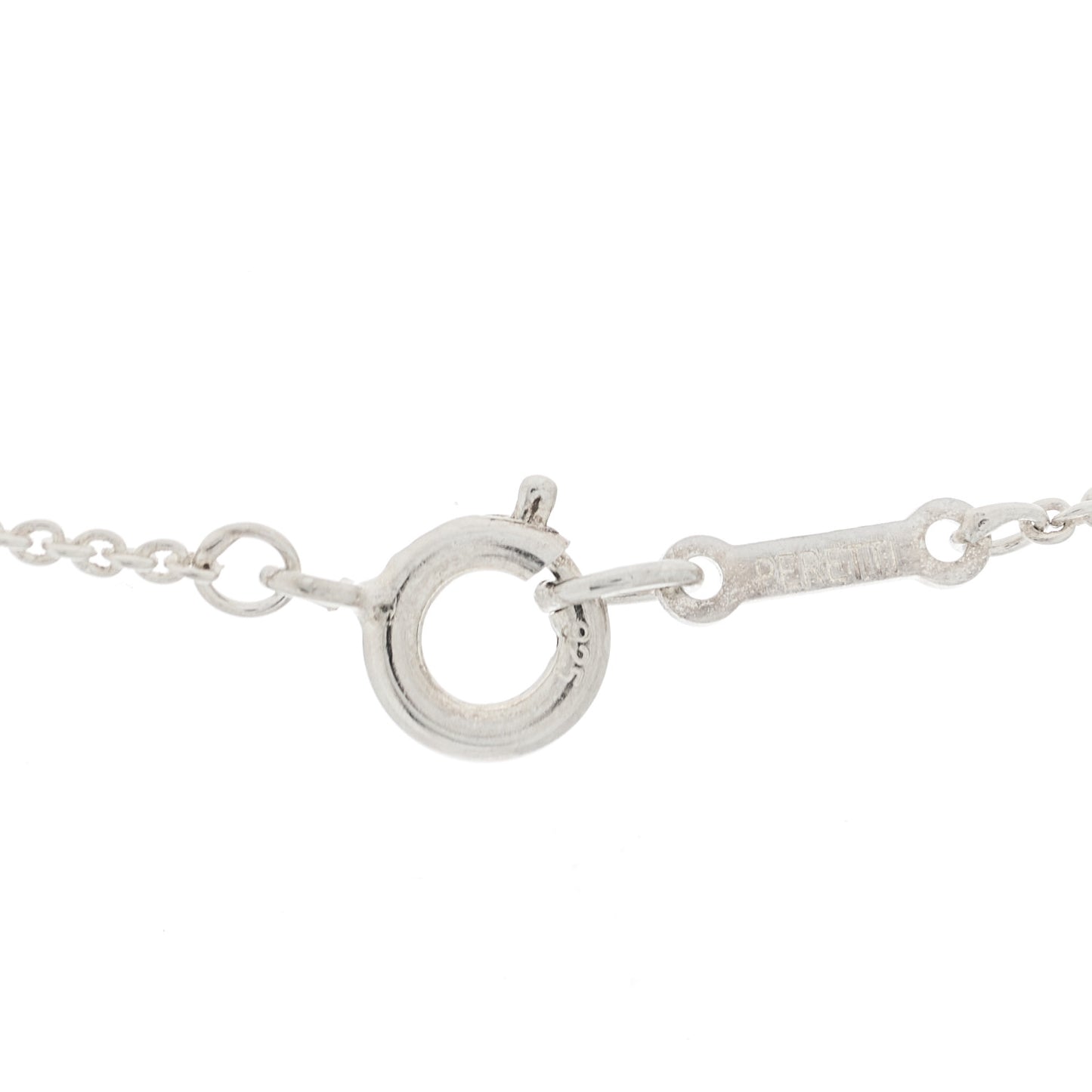 Sterling Silver 16mm Elsa Peretti Open Heart Pendant Necklace