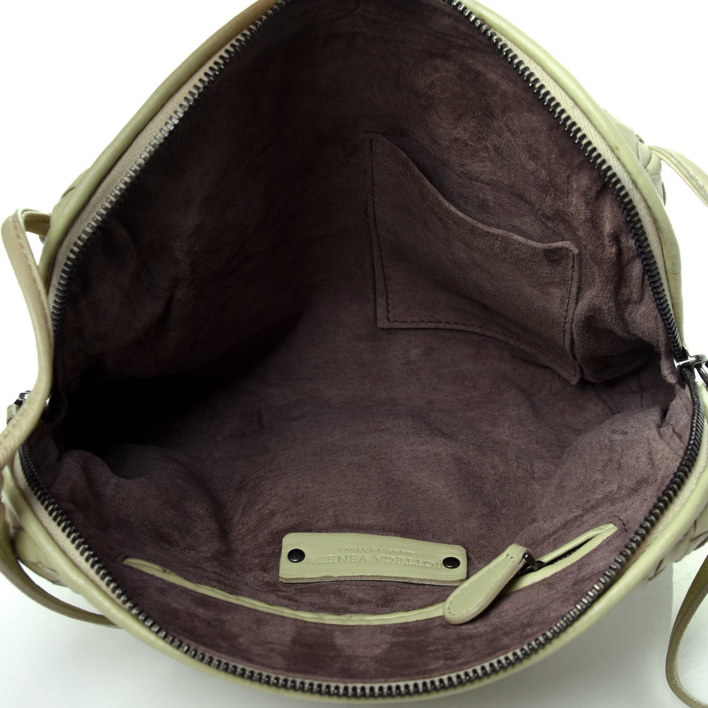 Nappa Intrecciato Nodini Bag Green