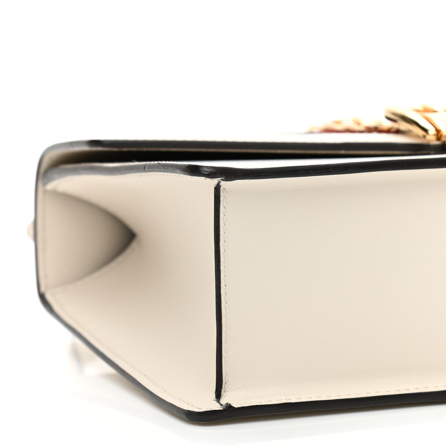 Calfskin Small Sylvie Shoulder Bag Off White