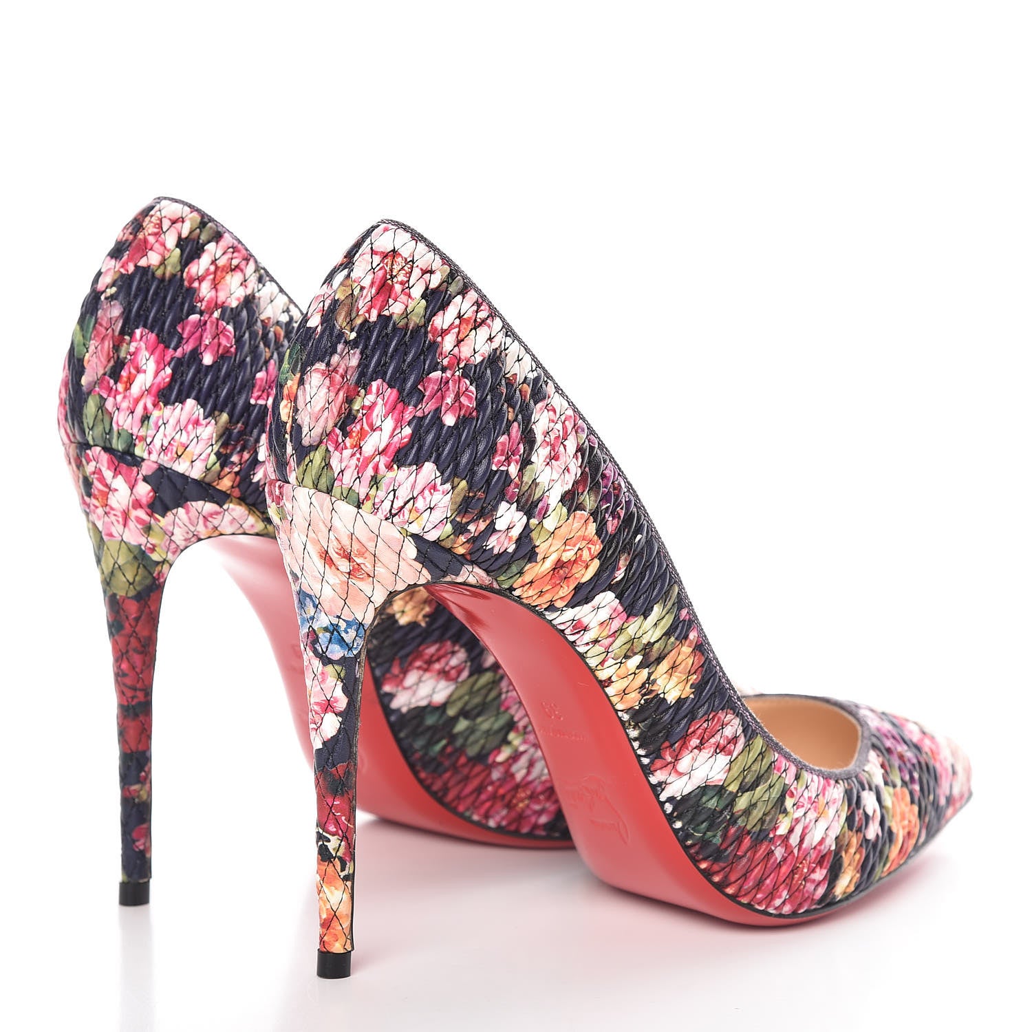 Christian Louboutin Tissu Baigneuse Floral Pigalle Follies 100 Pumps 39 Multicolor 4 of 7