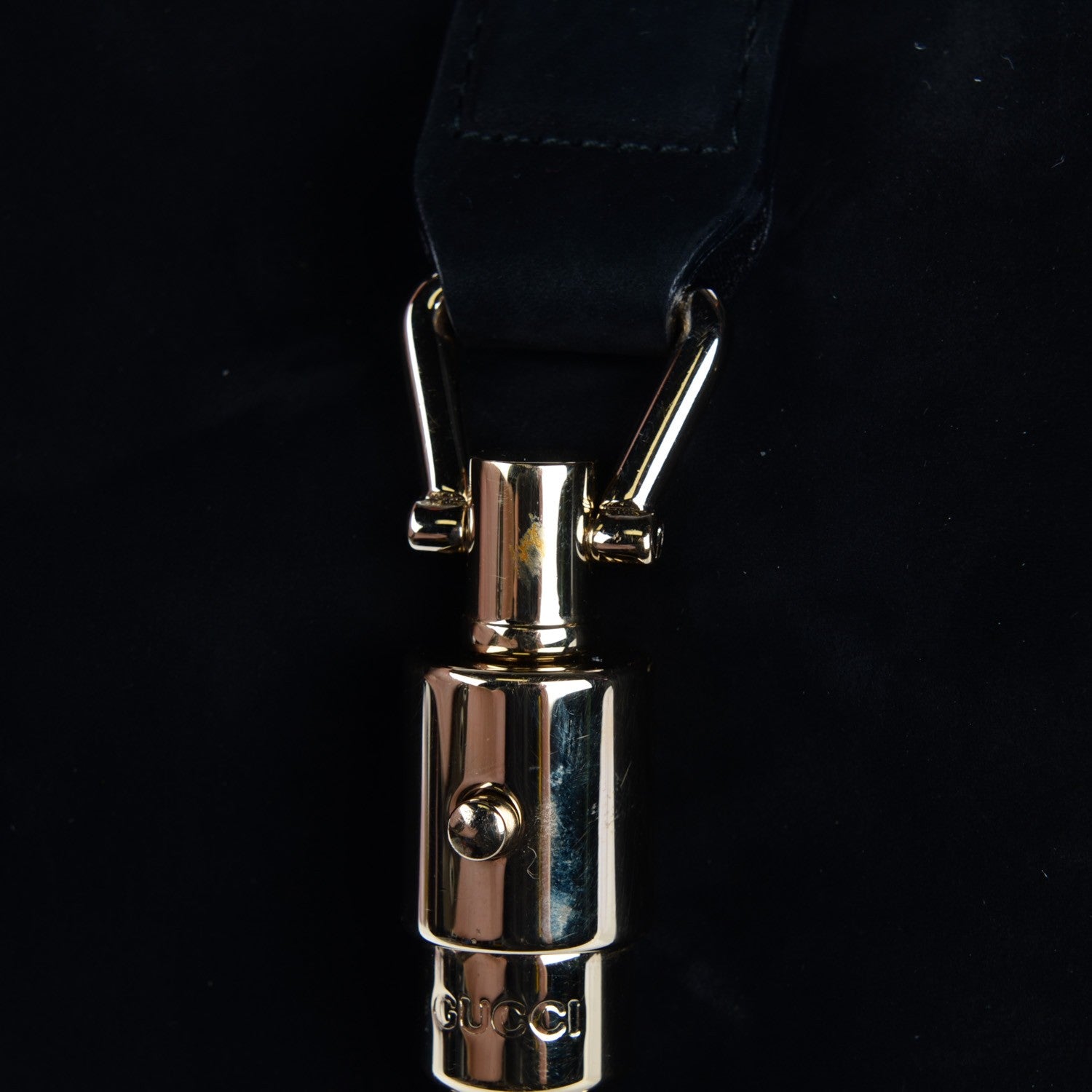 Gucci Nubuck Medium New Jackie Shoulder Bag Black 11 of 15