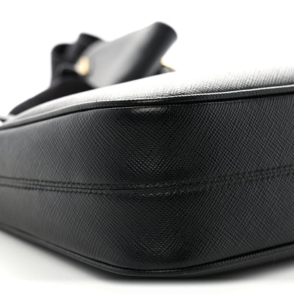 Prada Saffiano Lux Re-Edition 2005 Shoulder Bag Black 9 of 10
