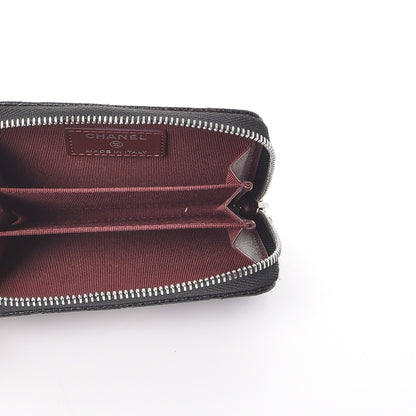 Chanel Caviar Quilted Zip Coin Purse Black 5 of 8