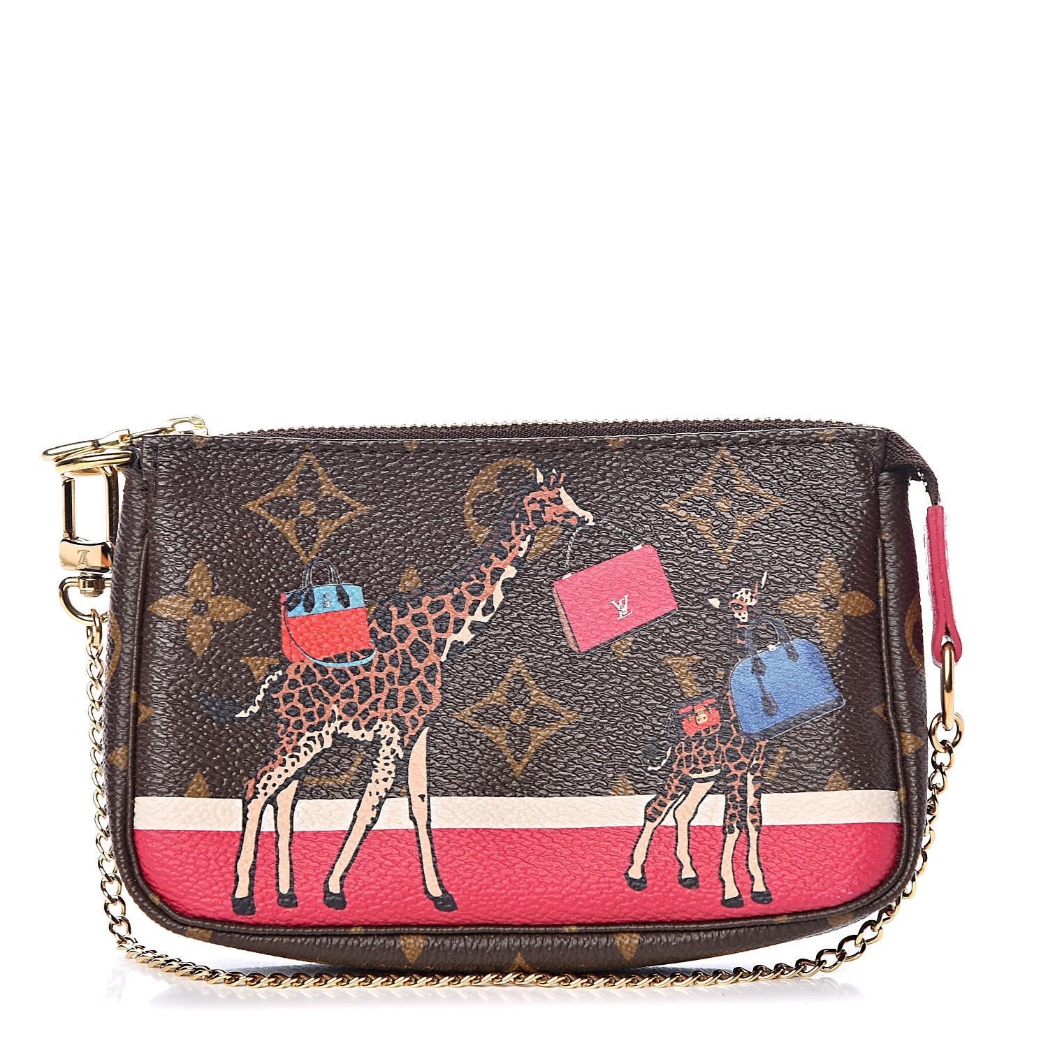 Louis Vuitton Monogram 2017 Christmas Animation Mini Pochette Accessories 1 of 10
