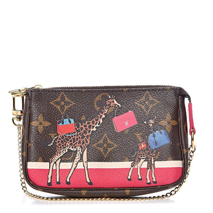 Louis Vuitton Monogram 2017 Christmas Animation Mini Pochette Accessories 1 of 10