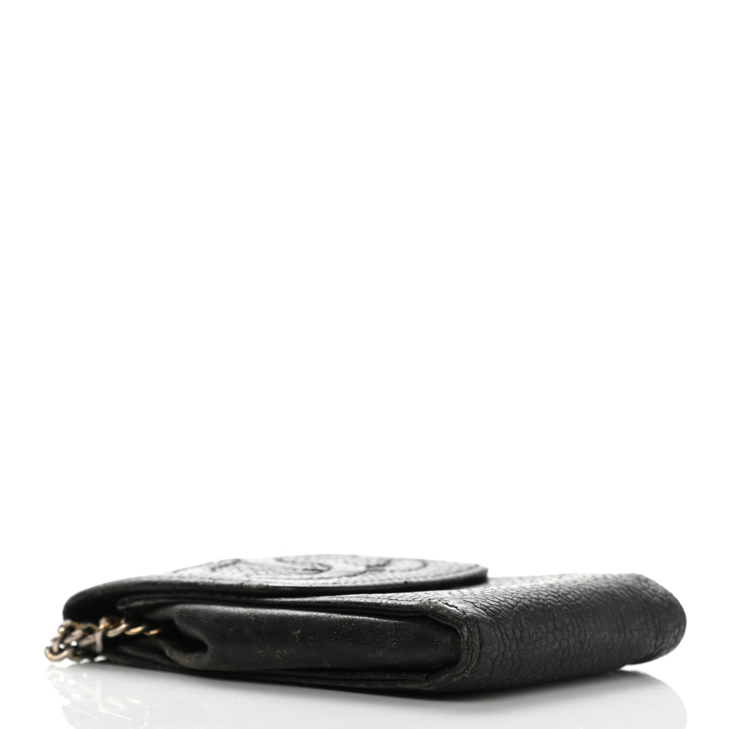 Caviar Timeless CC Key Holder Bag Charm Black
