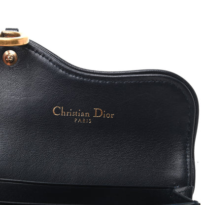 Christian Dior Oblique Saddle Card Holder Blue 6 of 6