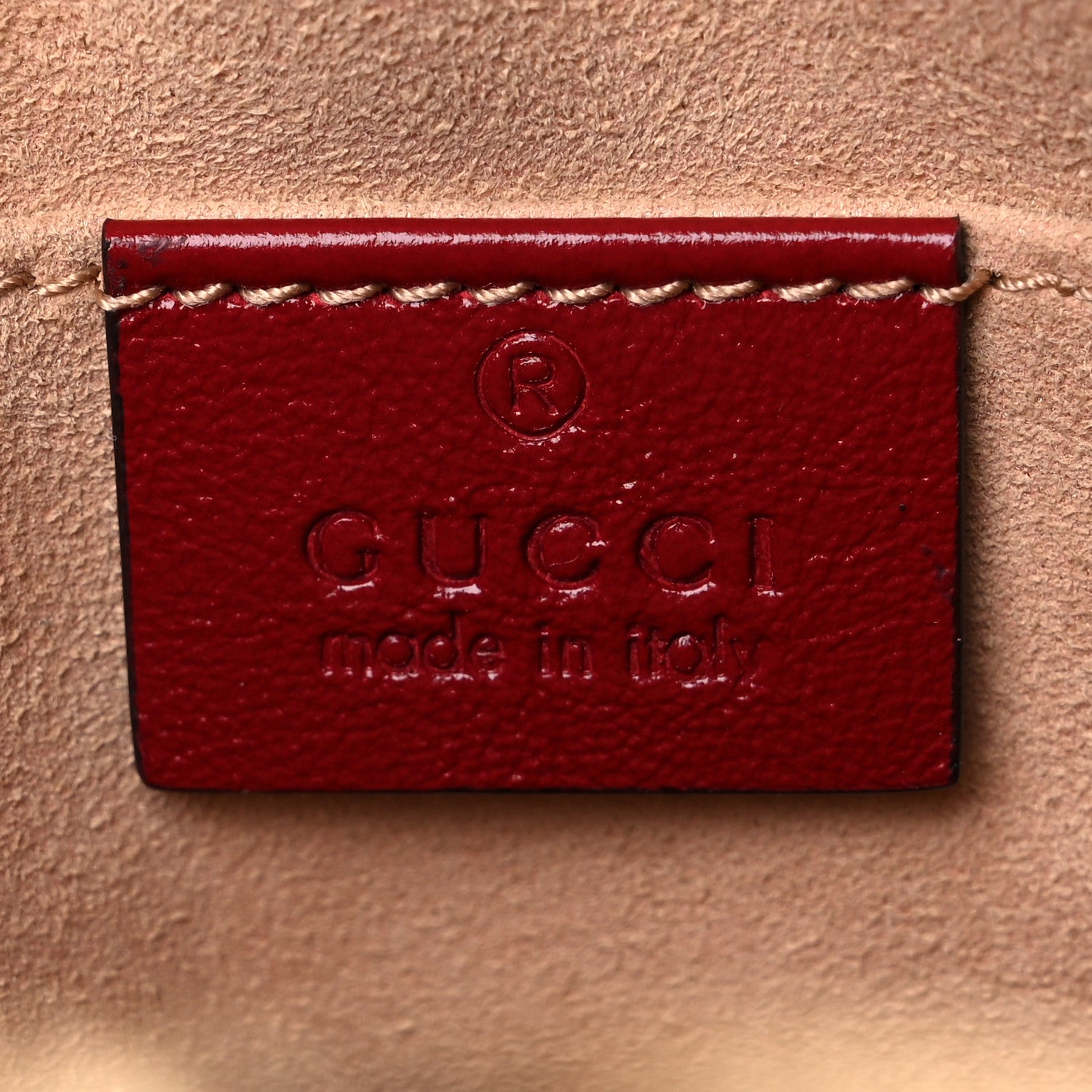 Gucci Monogram Azalea Calfskin Matelasse Diagonal Small GG Marmont Chain Shoulder Bag Beige Ebony New Cherry Red 6 of 10