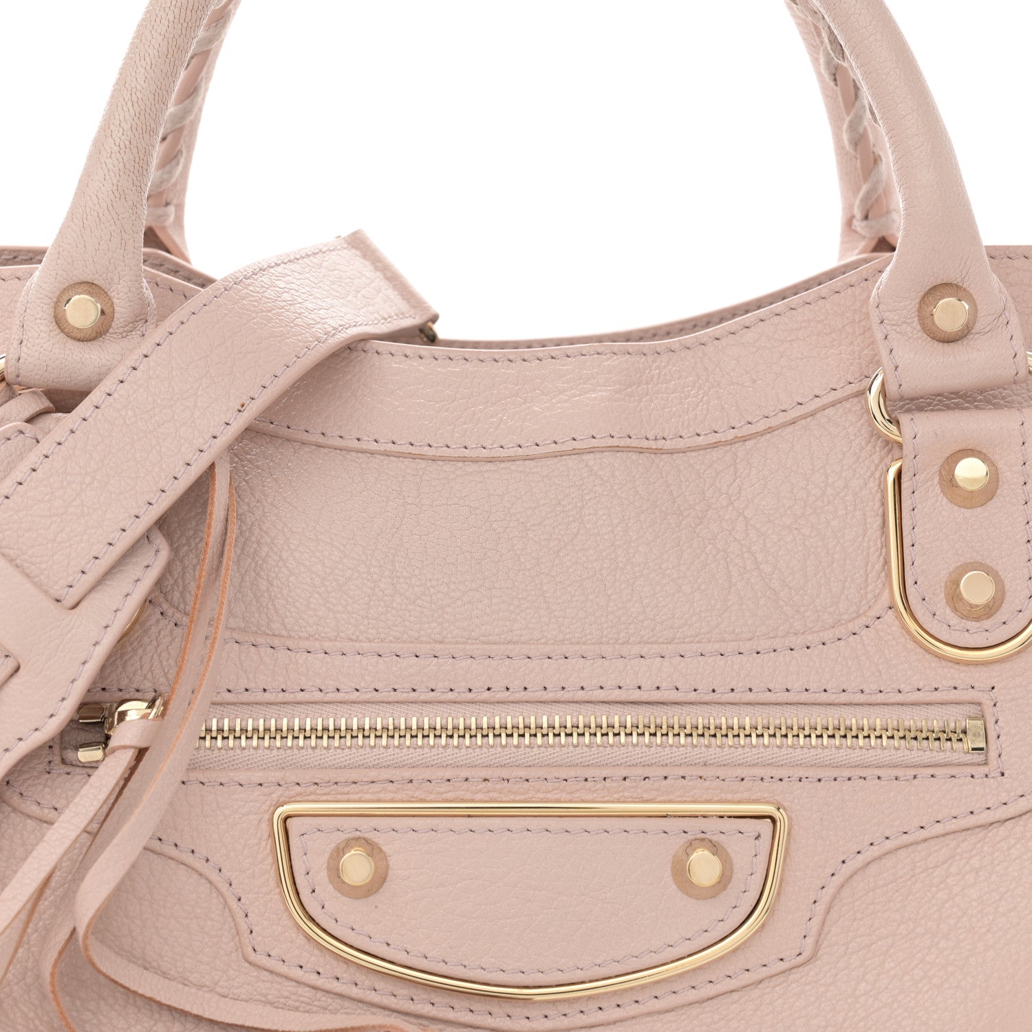 Balenciaga Chevre Silver Metallic Edge Hardware City Rose Aubepine Bois de Rose 9 of 14