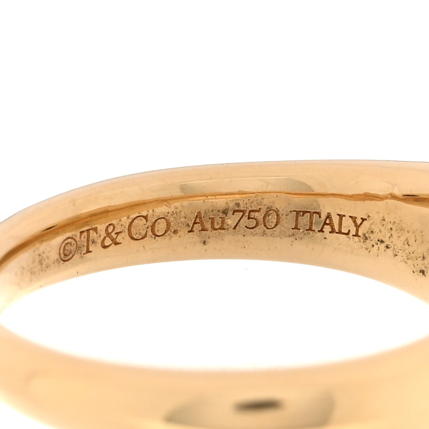 18K Yellow Gold Diamond Micro Oval Signet Ring 42 2.75
