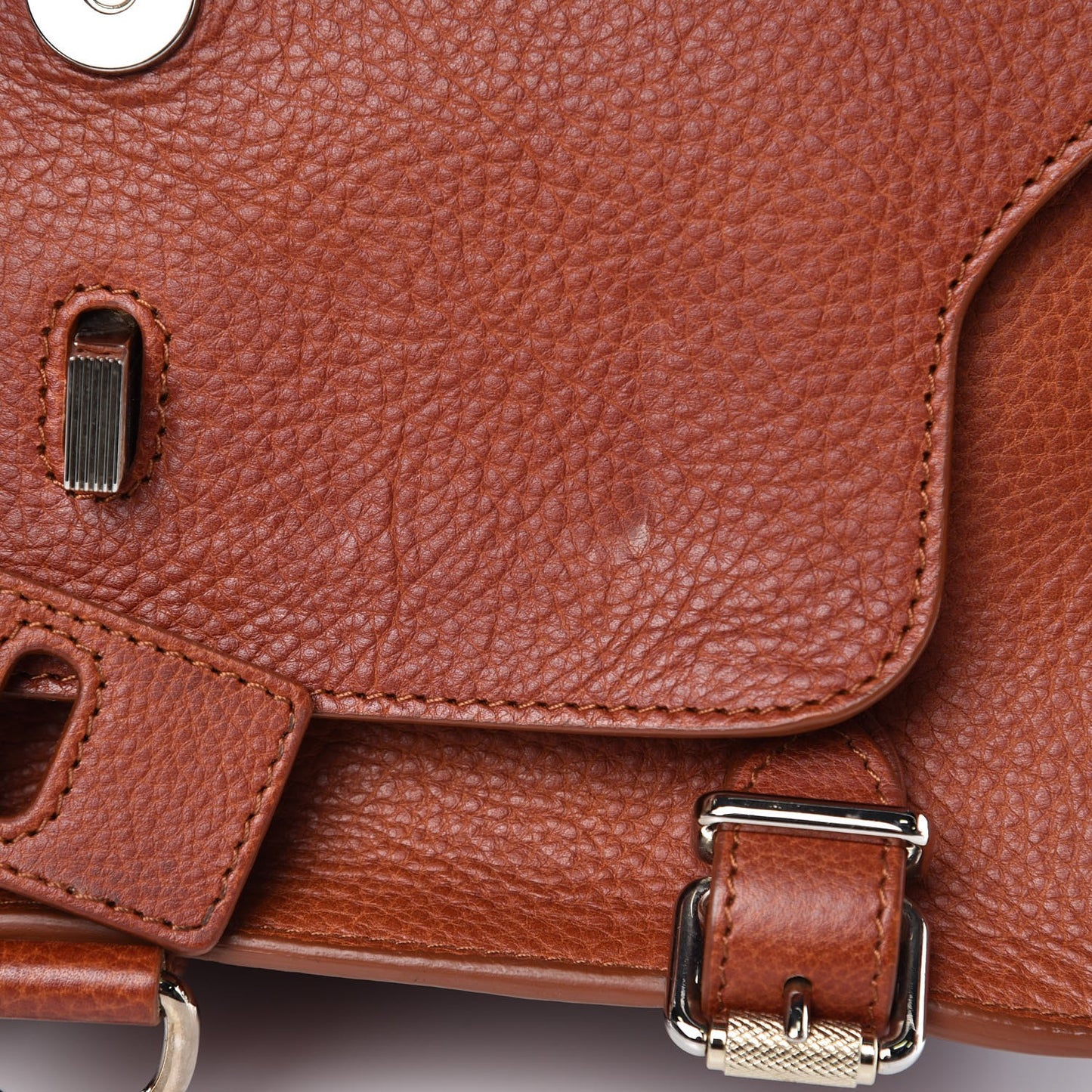 Calfskin PS11 Classic Shoulder Bag Saddle