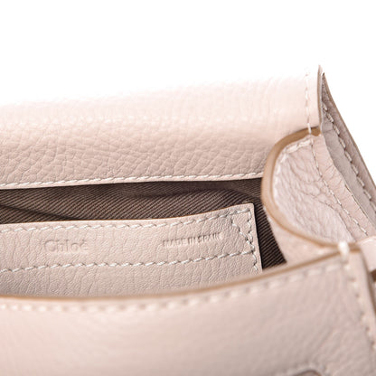 Chloe Calfskin Mini Marcie Round Crossbody Bag Abstract White 7 of 8