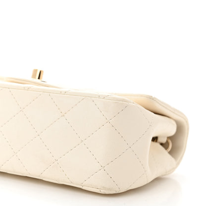 Chanel Lambskin Quilted Mini Rectangular Flap White 10 of 12