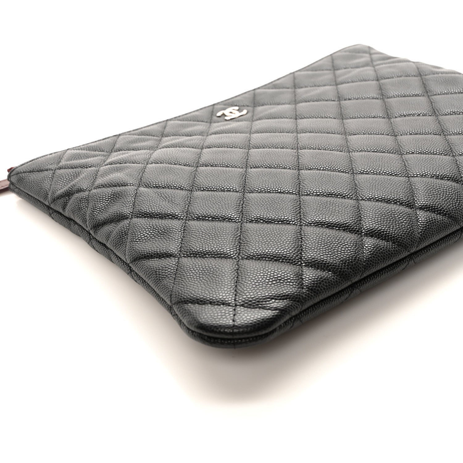 Chanel Caviar Quilted Medium Cosmetic Case Black 8 of 9