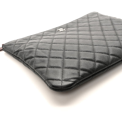 Chanel Caviar Quilted Medium Cosmetic Case Black 8 of 9