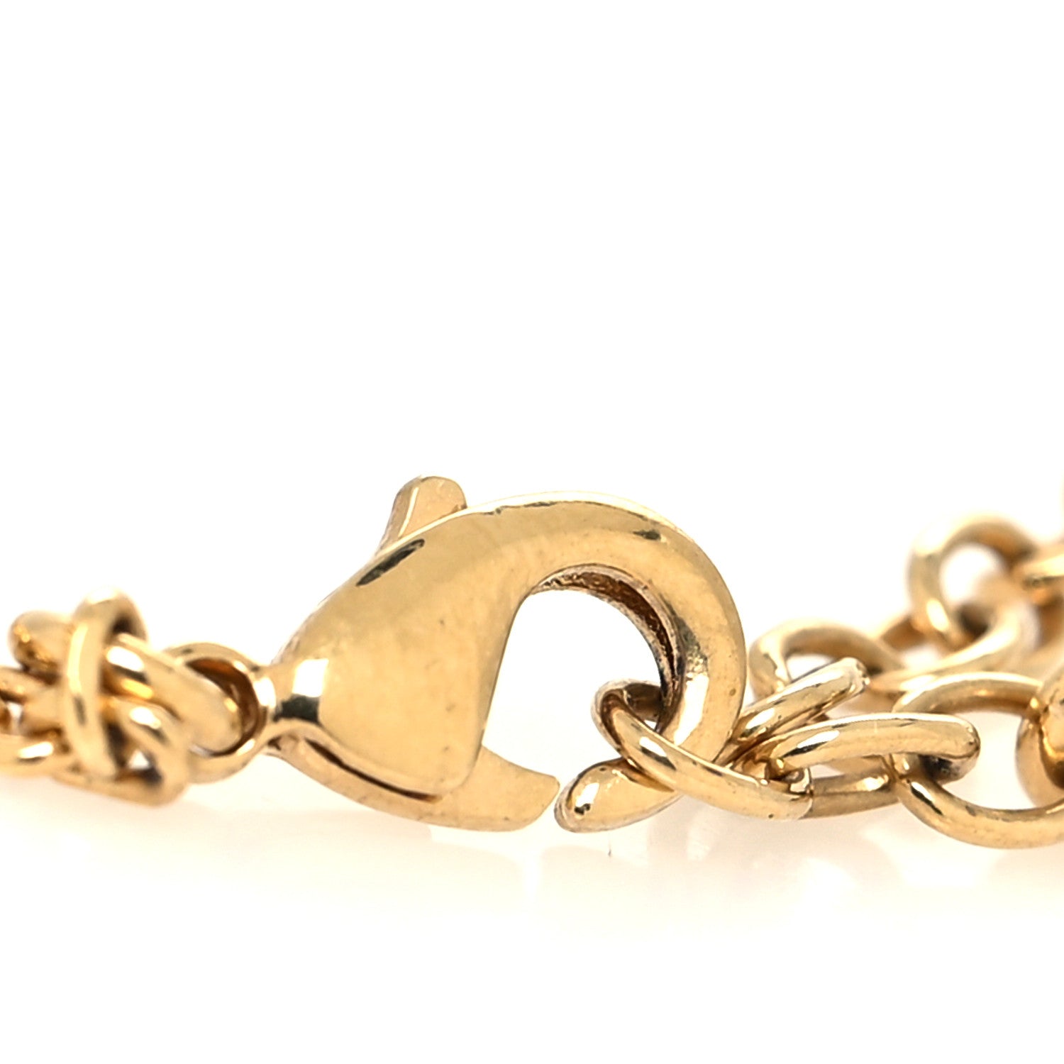 Christian Dior Crystal Metal Star Bracelet Gold 4 of 5