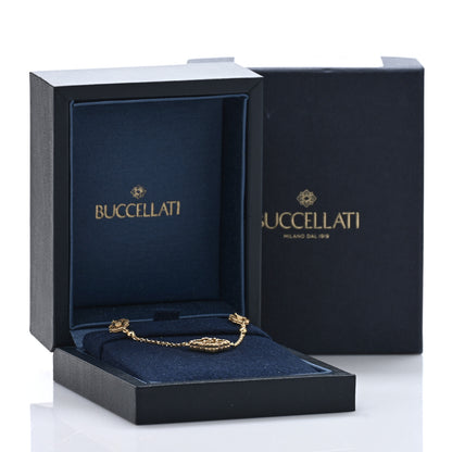 Buccellati 18K Yellow Gold Enamel Opera Tulle Bracelet Green Green 4 of 4