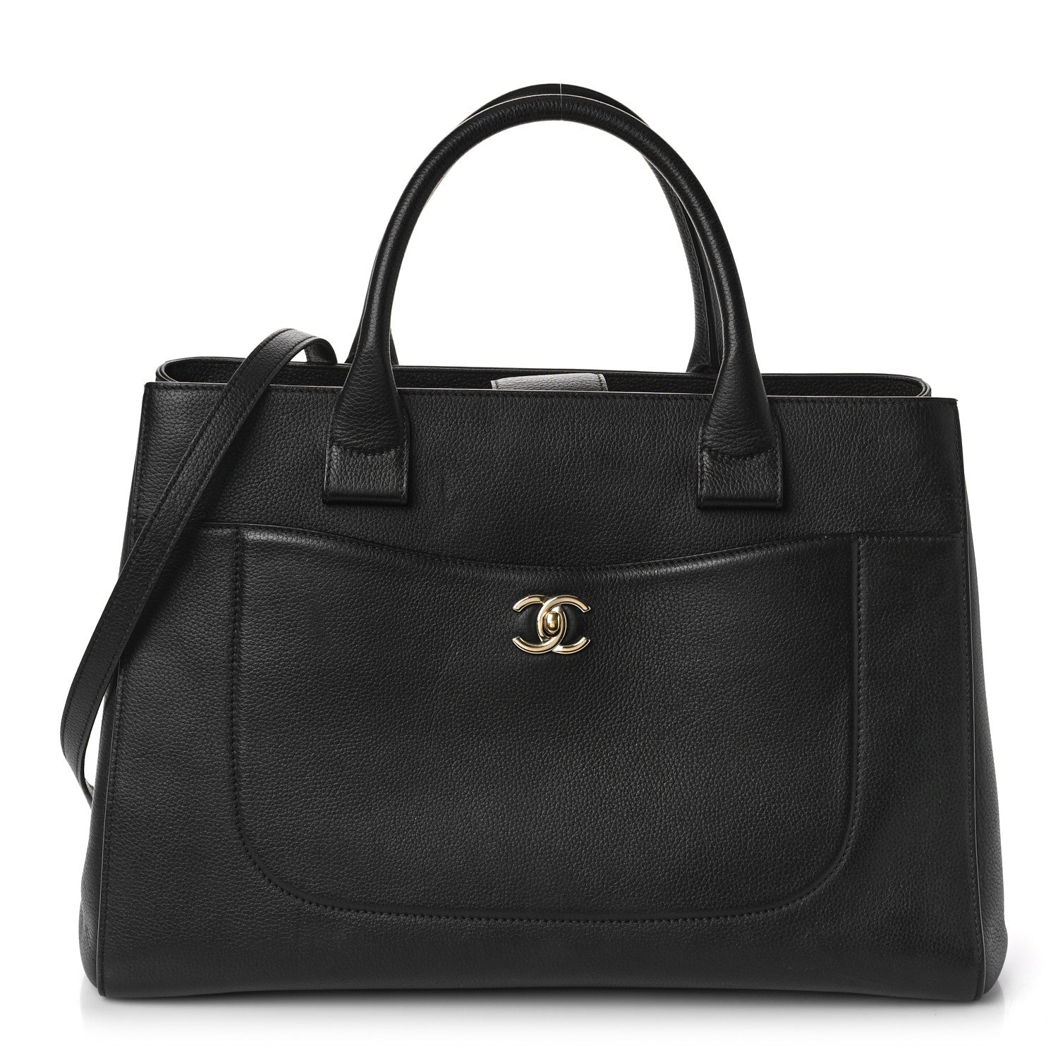 Chanel Grained Calfskin Large Neo Executive Shopper Tote Black 1 of 10