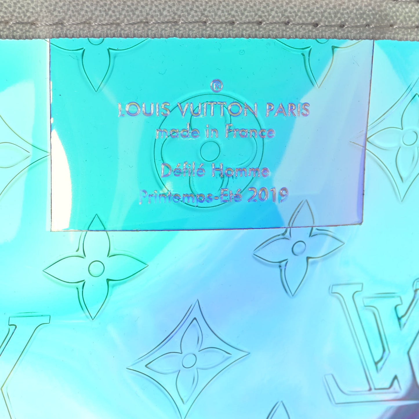 PVC Monogram Keepall Bandouliere 50 Iridescent Prism