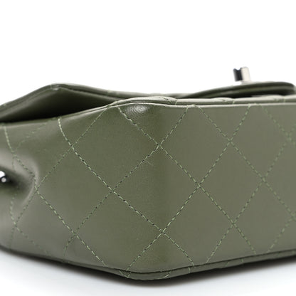 Chanel Lambskin Quilted Mini Rectangular Flap Green 9 of 10
