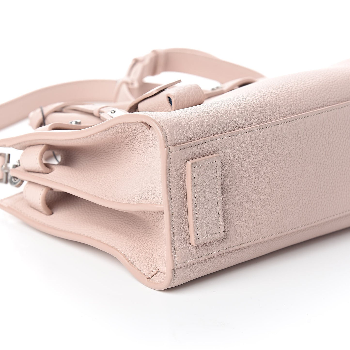 Grained Calfskin Nano Supple Sac De Jour Marble Pink