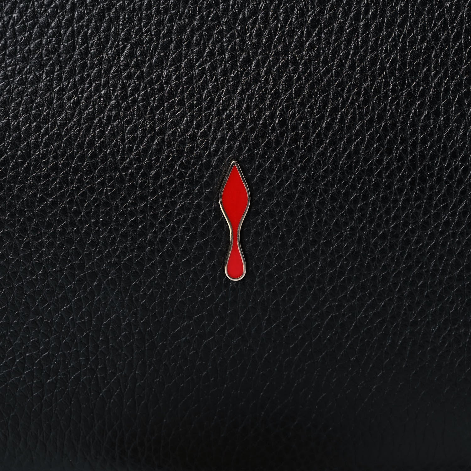 Christian Louboutin Grained Calfskin Spikes Loubinthesky Paloma Wallet On Chain Black Multimetal 8 of 17