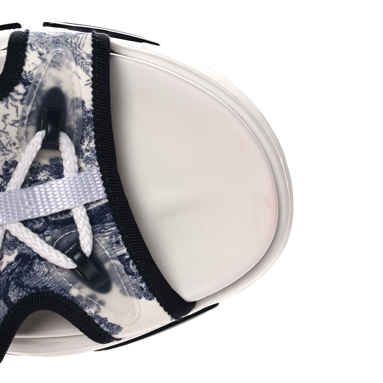 Christian Dior Technical Fabric Toile de Jouy D-Connect Sandals 38 Blue 10 of 10