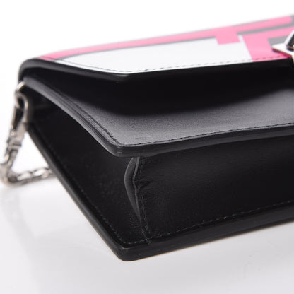 Prada City Calfskin Racing Logo Mini Elektra Crossbody Bag Fuxia Black 8 of 10