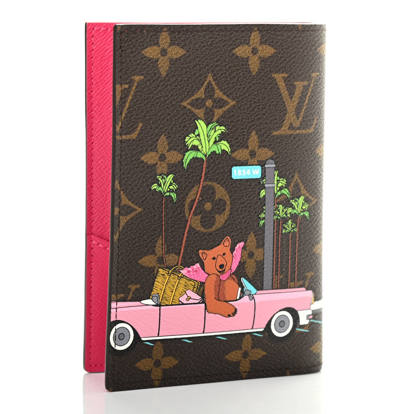 Monogram 2021 Christmas Animation Hollywood Passport Cover Fuchsia