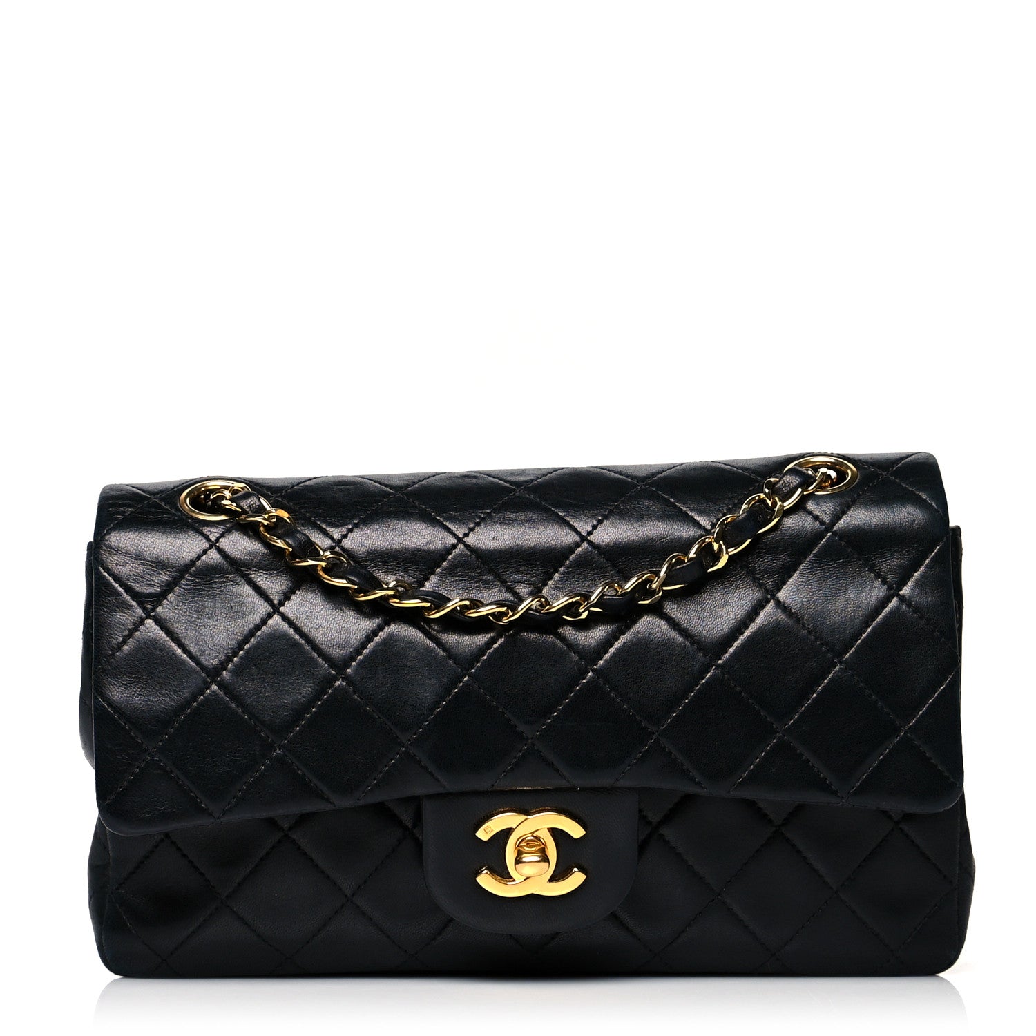 Chanel Lambskin Quilted Small Double Flap Black 1 of 17