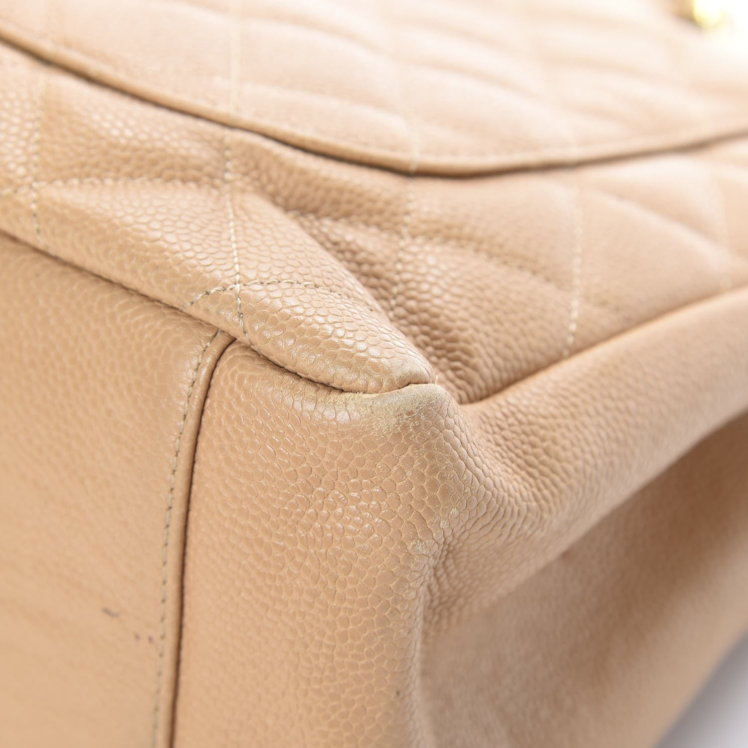 Chanel Caviar Quilted Grand Shopping Tote GST Beige 15 of 15