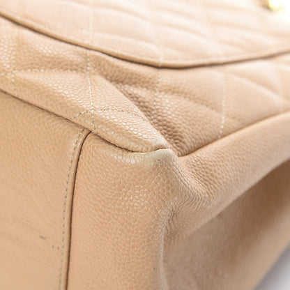 Chanel Caviar Quilted Grand Shopping Tote GST Beige 15 of 15