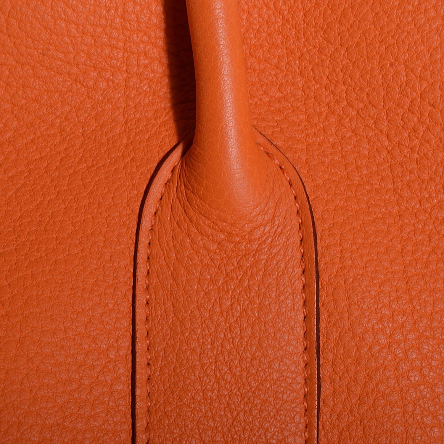 Hermes Veau Negonda Garden Party Tote MM 36 Orange 14 of 14