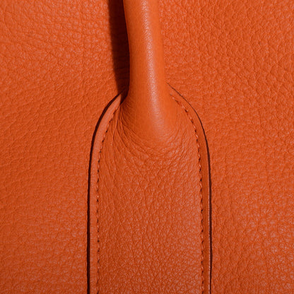 Hermes Veau Negonda Garden Party Tote MM 36 Orange 14 of 14