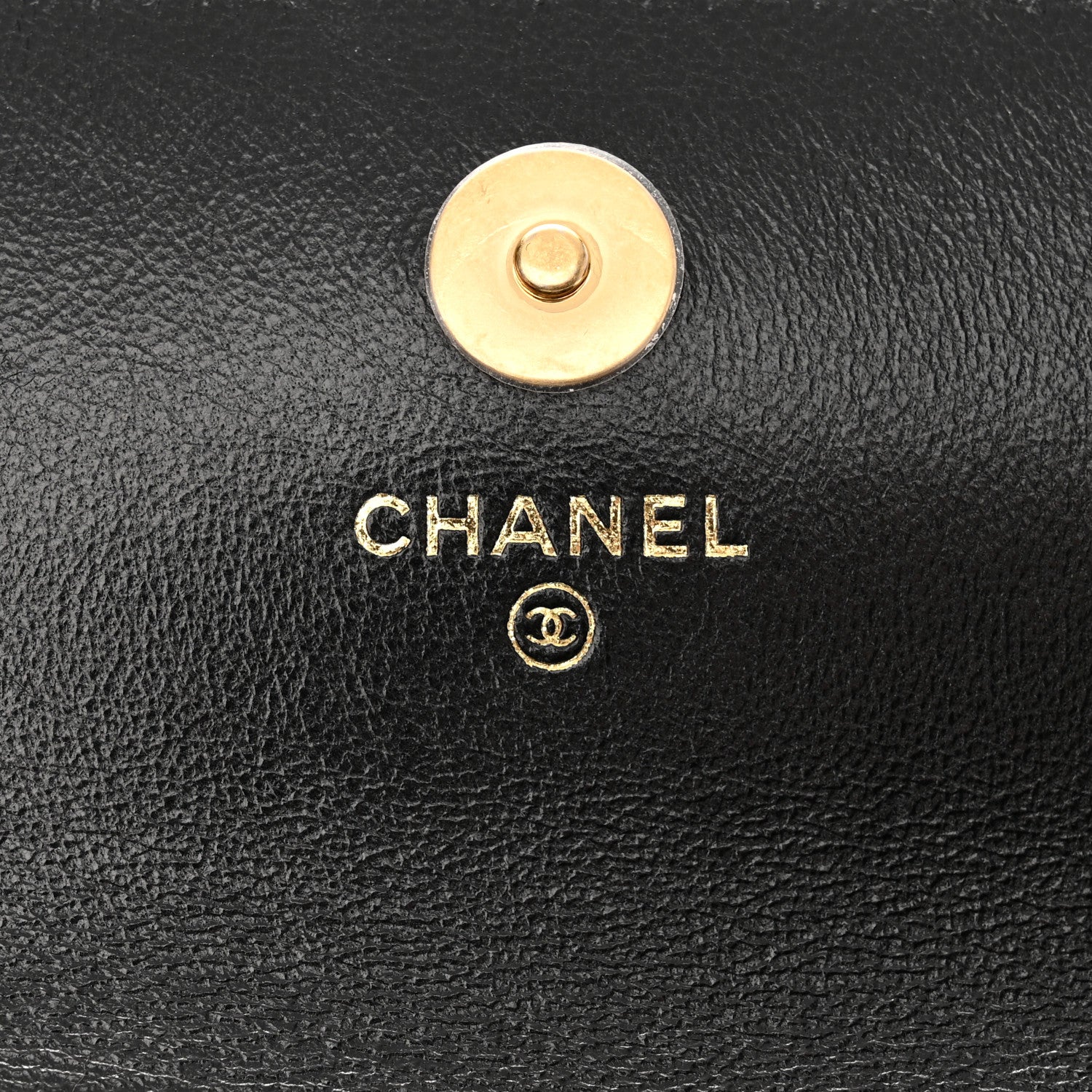 Chanel Lambskin Quilted Dynasty Flap Phone Holder With Chain Black 6 of 11