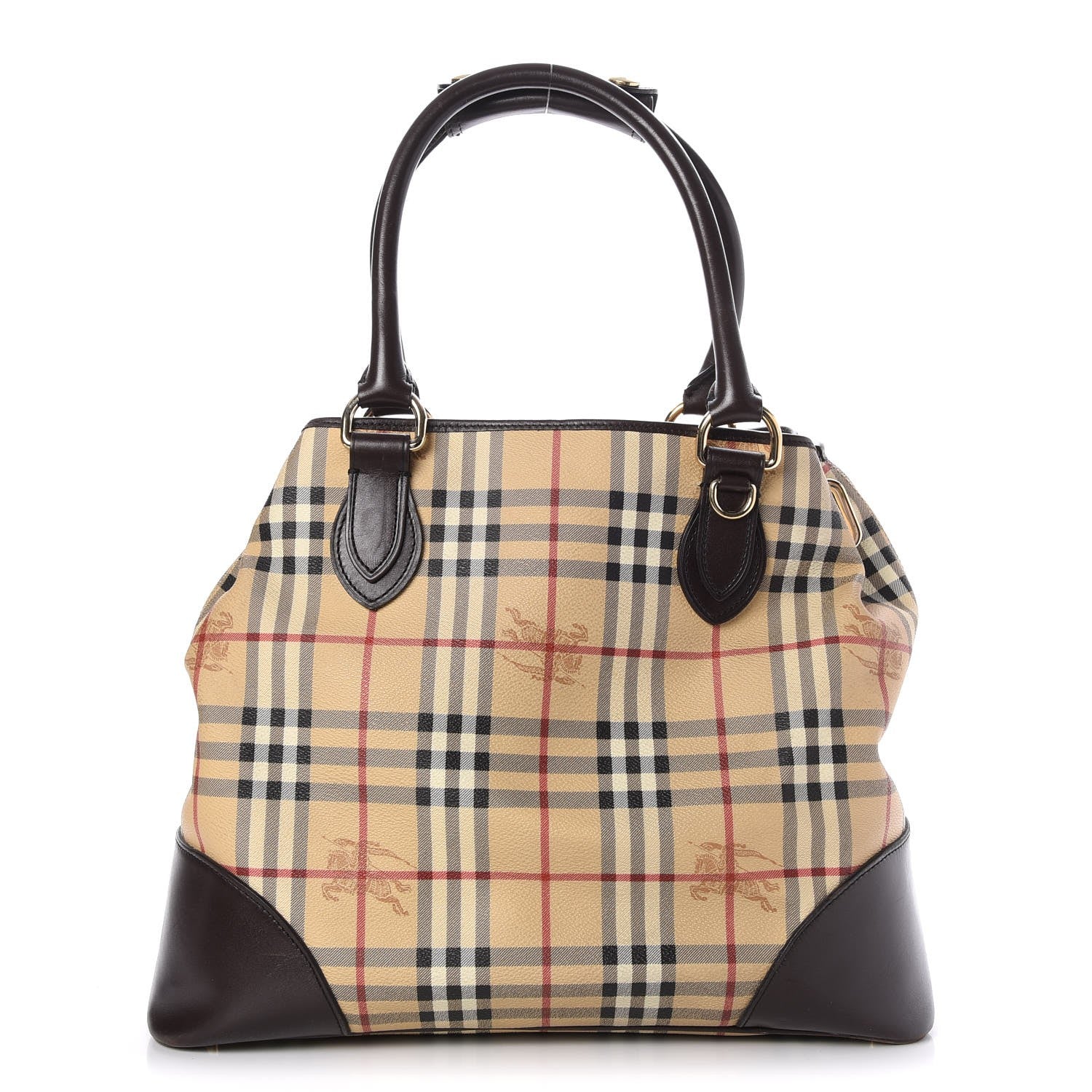 Burberry Haymarket Check Large Tote Chocolate 1 of 6