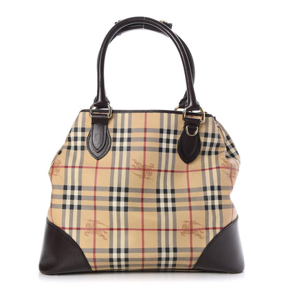 Burberry Haymarket Check Large Tote Chocolate 1 of 6