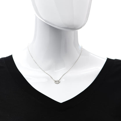 Cartier 18K White Gold Diamond Small Hearts and Symbols Pendant Necklace 2 of 5
