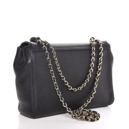 Mulberry Glossy Goatskin Small Lily Flap Black 3 of 8