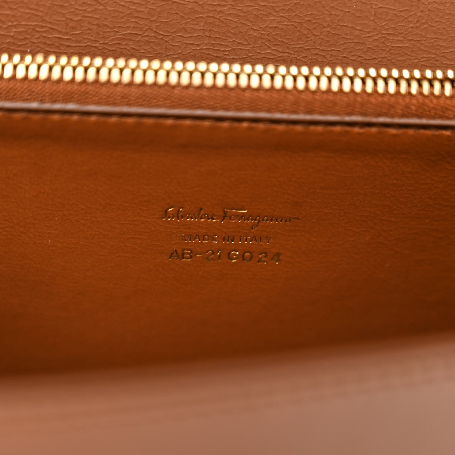 Salvatore Ferragamo Smooth Calfskin Stitched Aileen Gancio Lock Shoulder Bag Brown 6 of 11
