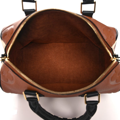 Louis Vuitton Empreinte Monogram Giant Wild At Heart Speedy Bandouliere 25 Caramel 5 of 9