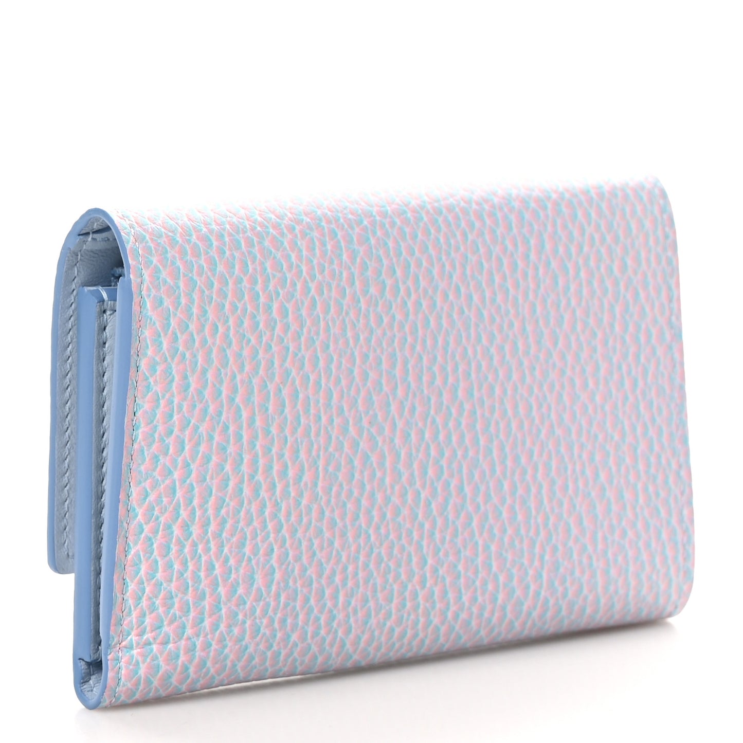Taurillon Stardust Capucines Compact Wallet Lilas