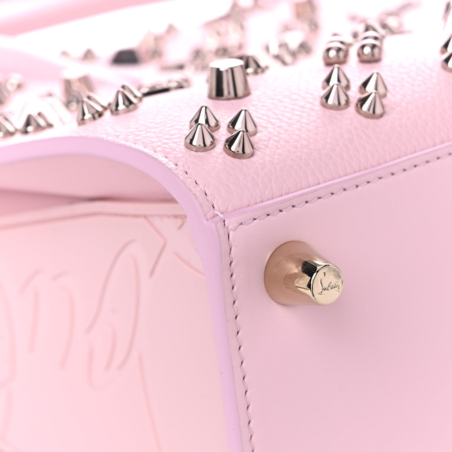 Christian Louboutin Calfskin Spikes Loubinthesky Medium Paloma Pink 8 of 12