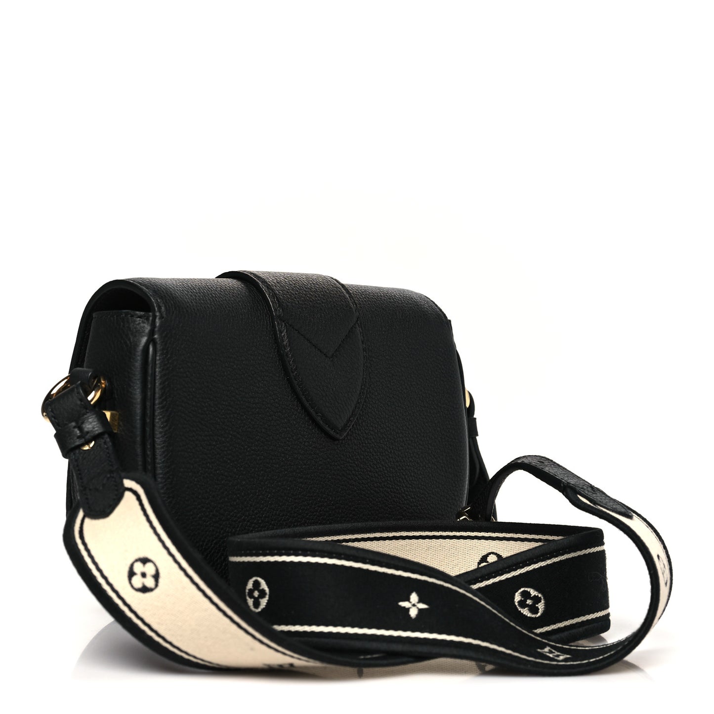 Grained Calfskin LV Pont 9 Soft PM Black