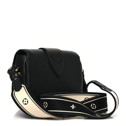 Louis Vuitton Grained Calfskin LV Pont 9 Soft PM Black 3 of 9
