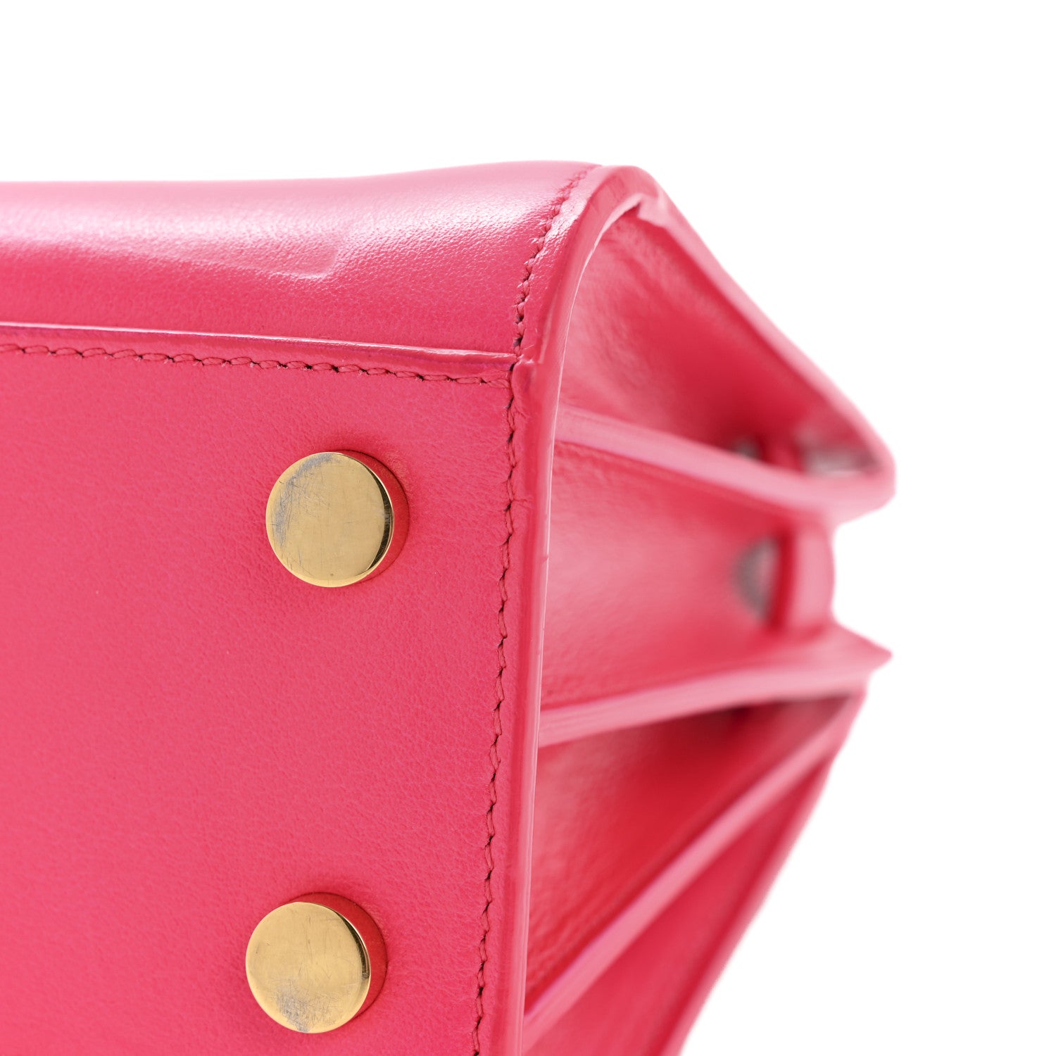 Saint Laurent Calfskin Nano Sac De Jour Fluo Pink 12 of 12